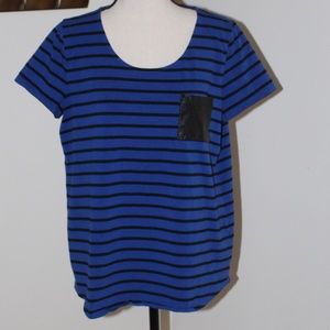 Chaus Sport, striped short sleeve shirt ....